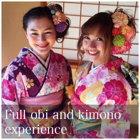 Full obi and kimono experience