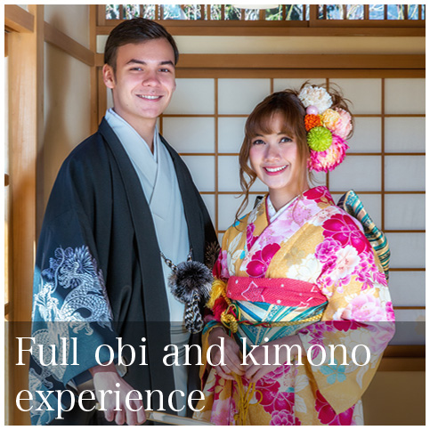 Full obi and kimono experience